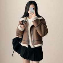 Load image into Gallery viewer, High Neck Soft Leather Jacket
