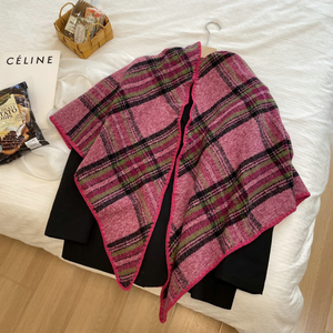 Triangle Plaid Scarf