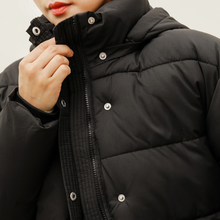 Load image into Gallery viewer, Belted Puffer Jacket with Hood
