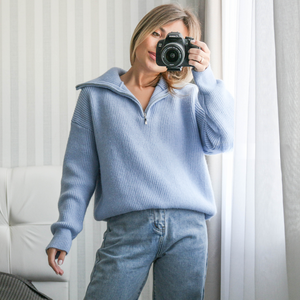 Collared Knit Sweater