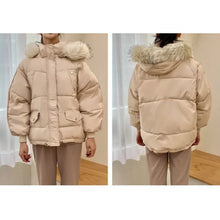 Load image into Gallery viewer, Oversized Puffer with Fur Hood

