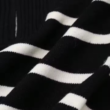 Load image into Gallery viewer, High Neck Striped Sweater
