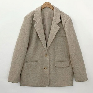 Soft Wool Blend Blazer