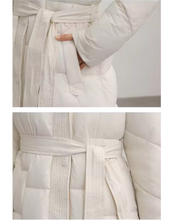 Load image into Gallery viewer, Long Bubble Jacket with Cinched Waist
