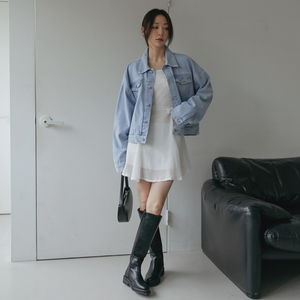 Semi-Oversized Denim Jacket