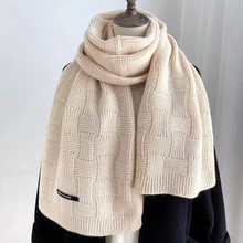 Load image into Gallery viewer, Long Knitted Scarf - Weave Pattern
