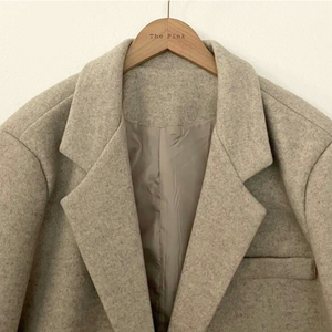 Soft Wool Blend Blazer