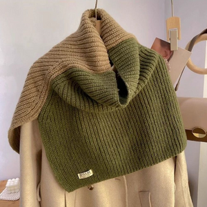 Two-tone Knitted Scarf