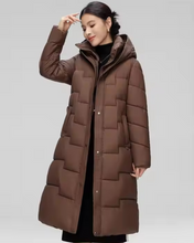 Load image into Gallery viewer, Long Bubble Jacket with Cinched Waist
