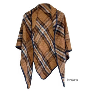 Triangle Plaid Scarf