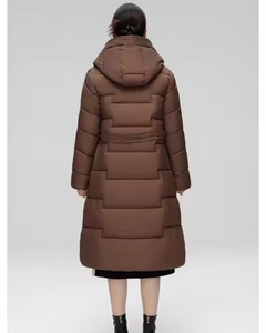 Long Bubble Jacket with Cinched Waist