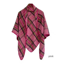 Load image into Gallery viewer, Triangle Plaid Scarf
