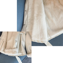 Load image into Gallery viewer, Overfit Leather Coat (Eco-fur)
