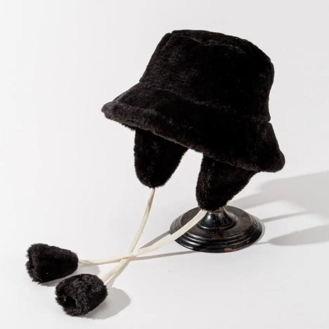 Earflap Fur Bucket Hat