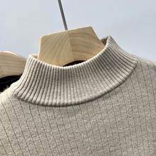 Load image into Gallery viewer, Ribbed Cashmere Longsleeves - Mockneck
