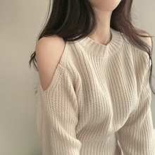 Load image into Gallery viewer, Open Shoulder Sweater
