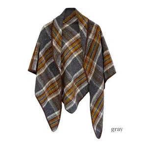 Triangle Plaid Scarf