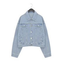 Load image into Gallery viewer, Semi-Oversized Denim Jacket
