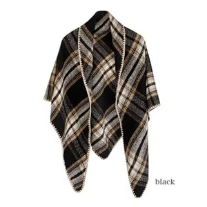 Triangle Plaid Scarf