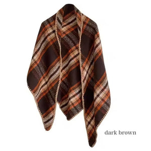 Triangle Plaid Scarf