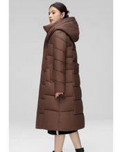 Load image into Gallery viewer, Long Bubble Jacket with Cinched Waist
