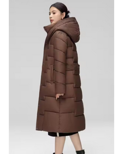 Long Bubble Jacket with Cinched Waist