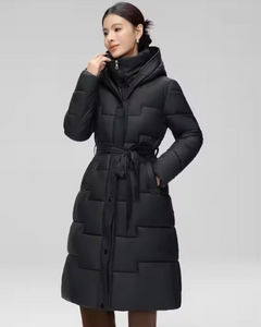 Long Bubble Jacket with Cinched Waist