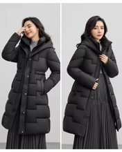 Load image into Gallery viewer, Long Bubble Jacket with Cinched Waist
