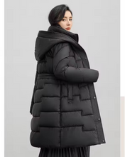 Load image into Gallery viewer, Long Bubble Jacket with Cinched Waist
