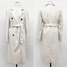 Load image into Gallery viewer, Double breasted Long Wool Coat
