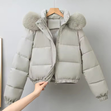 Load image into Gallery viewer, Fleece-lined Puffer with Detachable Hood
