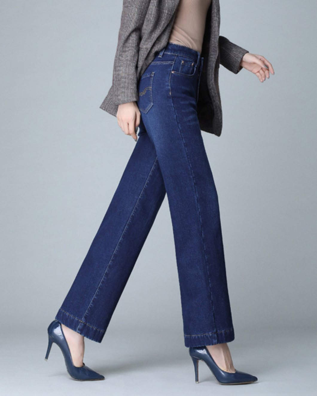 Fleece Denim Pants
