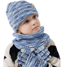 Load image into Gallery viewer, Kiddie Warmer Set (Beanie, Gloves, Neck Warmer) Printed
