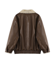 Load image into Gallery viewer, Faux Leather Jacket
