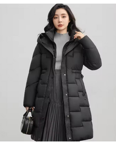 Long Bubble Jacket with Cinched Waist