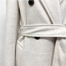 Load image into Gallery viewer, Double breasted Long Wool Coat
