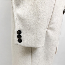 Load image into Gallery viewer, Double breasted Long Wool Coat
