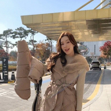 Load image into Gallery viewer, Two-way Long Puffer Jacket
