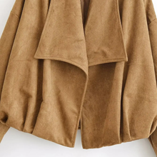 Load image into Gallery viewer, Wide Collar Suede Jacket

