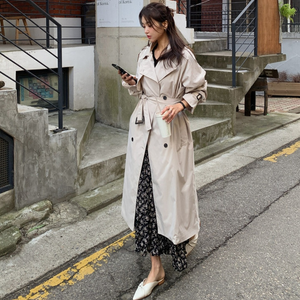 Long Raglan Trench Coat