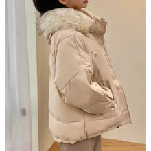 Load image into Gallery viewer, Oversized Puffer with Fur Hood
