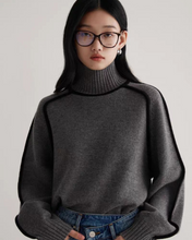 Load image into Gallery viewer, Lined Knit Turtleneck
