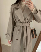 Load image into Gallery viewer, Soft Wool Trench Coat
