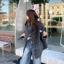 Load image into Gallery viewer, Funnel Neck Soft Fur Jacket
