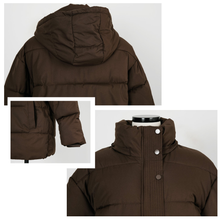 Load image into Gallery viewer, Belted Puffer Jacket with Hood
