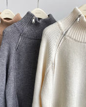 Load image into Gallery viewer, Oversized Full Zip Sweater

