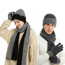 Load image into Gallery viewer, Gloves, Beanie &amp; Scarf Set
