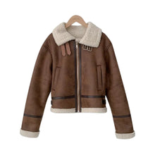 Load image into Gallery viewer, High Neck Soft Leather Jacket
