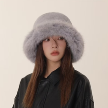 Load image into Gallery viewer, Soft Fur Bucket Hat
