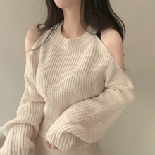 Load image into Gallery viewer, Open Shoulder Sweater
